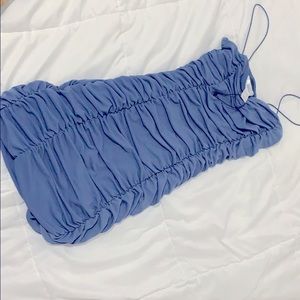 Ruched mini tube dress with strap | Size xs